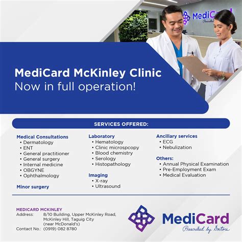 medicard mckinley|Our MediCard McKinley clinic is now .